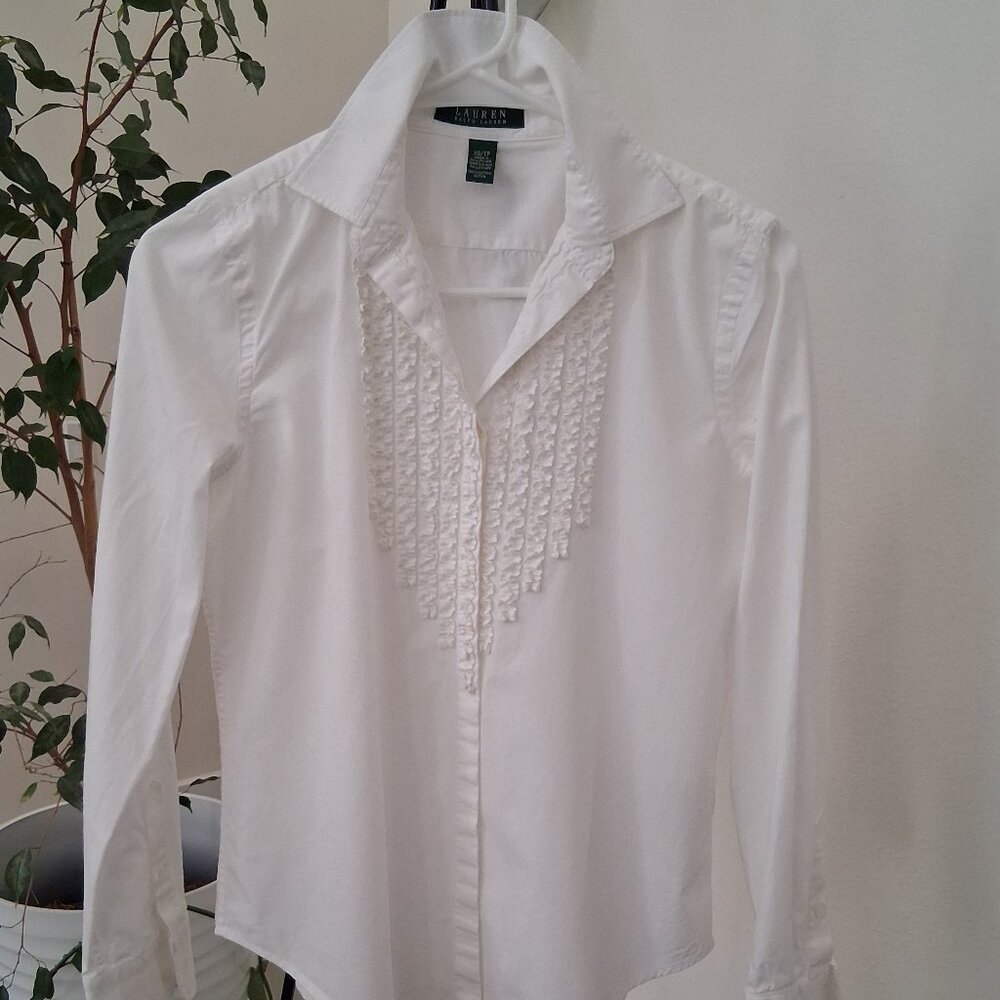 Lauren Ralph Lauren White Romantic Shirt